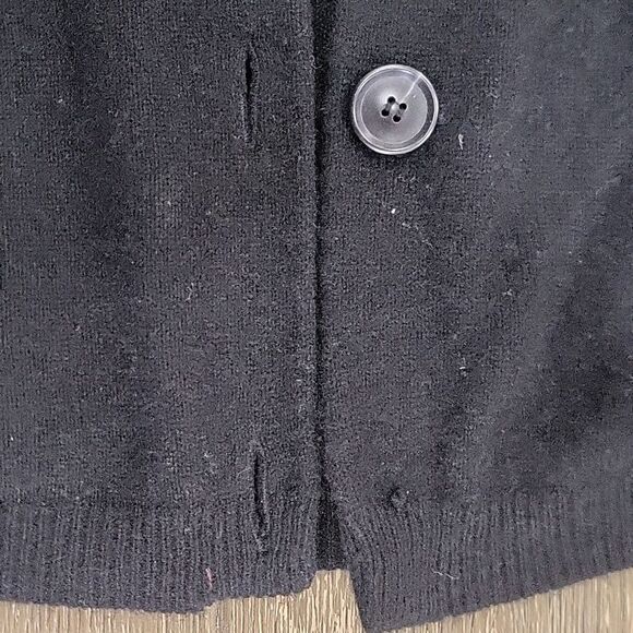 Theory Black Midi Amaya Cashmere Cardigan Size L - Picture 11 of 11